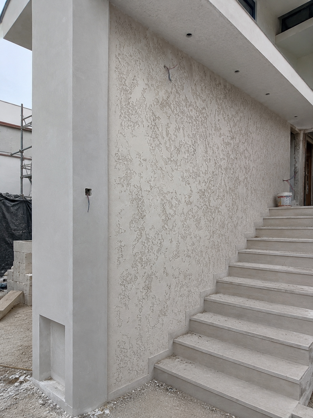 Antalya Villa Projeleri İçin Traverten Efektli Dekoratif Sıva